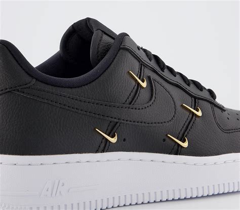 nike air force 1 dames zwart goud